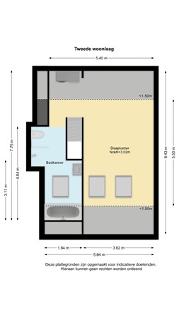 Floorplan - Albert Verweystraat 66, 2274 LL Voorburg